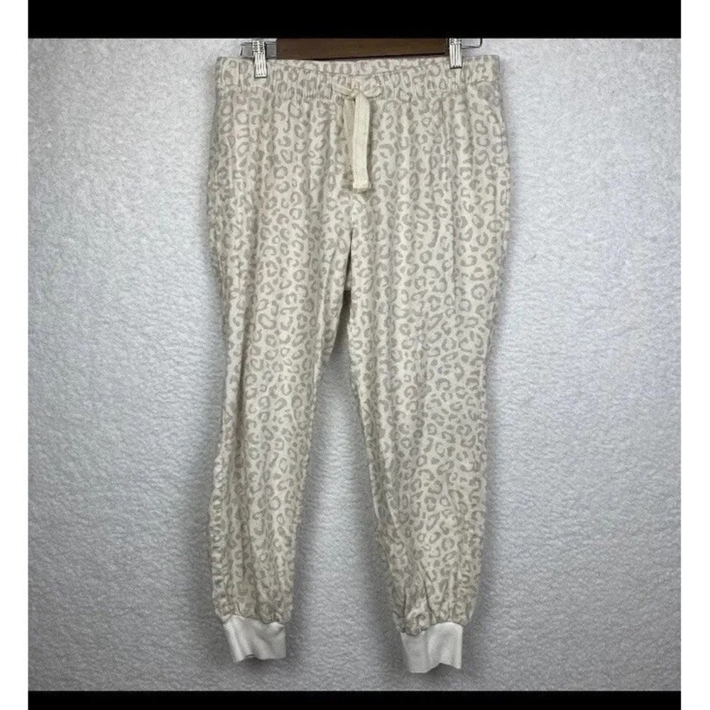 Old Navy Womens Snow Leopard Pajamas (3 Piece) Size XS/S Cotton Blend Comfy Cozy - Picture 6 of 10